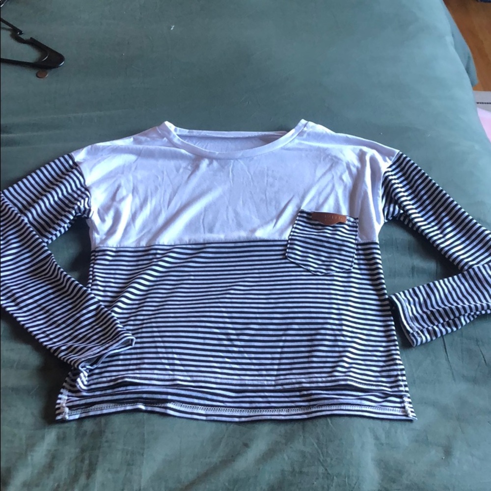 Long sleeve striped shirt